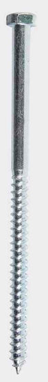 Hillman 3/8 in. X 7 in. L Hex Zinc-Plated Steel Lag Screw 50 pk