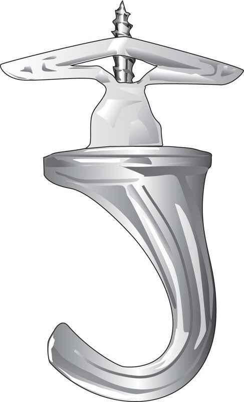 Hillman White Versa Hook Small for General Household Applications 35 lbs. Capacity  (Pack of 5)