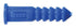 Hillman 0.164 in. D X 1-1/4 in. L Plastic Round Head Ribbed Anchor 100 pk