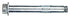 HILLMAN 5/16 in. D X 1-1/2 in. L Steel Hex Head Sleeve Anchors 35 pc