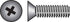 HILLMAN No. 8-32 Ga. X 1 in. L Phillips Flat Head Stainless Steel Machine Screws 100 pk