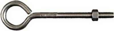 National Hardware 3/8 in. X 6 in. L Stainless Steel Eyebolt Nut Included