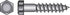 HILLMAN 5/8 in. X 4 in. L Hex Zinc-Plated Steel Lag Screw 25 pk