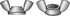 HILLMAN 6 in. Zinc-Plated Steel SAE Wing Nut 1 pk