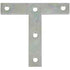 National Hardware 4 in. H X 4 in. W Zinc-Plated Steel Tee Plate