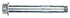 HILLMAN 5/16 in. D X 2-1/2 in. L Steel Hex Head Sleeve Anchors 35 pc