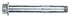 HILLMAN 3/8 in. D X 1-7/8 in. L Steel Hex Head Sleeve Anchors 25 pc