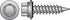 HILLMAN No. 10 Ga. X 1 in. L Hex Hex Head Screws w/Washers 100 pk