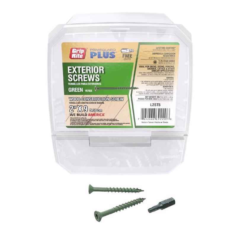 PrimeGuard Plus No. 8 x 2 in. L Star Bugle Head Deck Screws 5 lb.