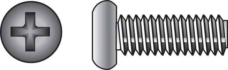 HILLMAN No. 8-32 X 3/8 in. L Phillips Pan Head Stainless Steel Machine Screws 100 pk