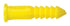 HILLMAN 0.164 in. D X 7/8 in. L Plastic Round Head Ribbed Anchor 100 pk