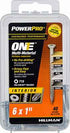 Hillman POWERPRO ONE No. 6 X 1 in. L Star Flat Head Multi-Material Screw 40 pk
