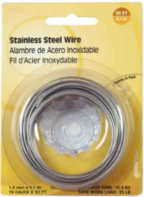 Hillman 30 ft. L Stainless Steel 19 Ga. Wire (Pack of 10)