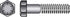 HILLMAN 9/16 in. D X 2 in. L Heat Treated Steel Hex Head Cap Screw 25 pk