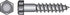 HILLMAN 1/2 in. X 12 in. L Hex Zinc-Plated Steel Lag Screw 25 pk