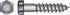 Hillman 3/8 in. X 3-1/2 in. L Hex Zinc-Plated Steel Lag Screw 50 pk