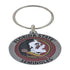 Hillman Florida State Seminoles Metal Silver Decorative Key Chain (Pack of 3)