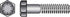 HILLMAN 1/2 in. D X 1 in. L Heat Treated Steel Hex Head Cap Screw 50 pk