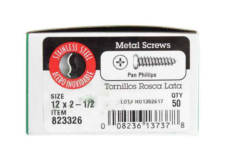 SCRW SM PAN SS12X2.5B50