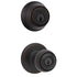 Kwikset Polo Venetian Bronze Deadbolt and Passage Door Knob 1-3/4 in.