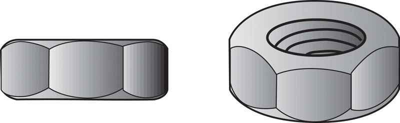 Hillman 5/8 in. - 11 Zinc-Plated Steel USS Hex Nut 341 pk