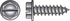 HILLMAN No. 14 Ga. X 1-1/4 in. L Slotted Hex Washer Head Sheet Metal Screws 100 pk