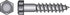 Hillman 1/4 in. X 1-1/2 in. L Hex Hot Dipped Galvanized Steel Lag Screw 100 pk