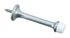 National Hardware 3 in. L Zinc w/Rubber Tip Satin Chrome Silver Rigid Door Stop Mounts to wall