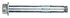 HILLMAN 1/2 in. D X 3 in. L Steel Hex Head Sleeve Anchors 12 pc