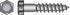 Hillman 1/2 in. X 8 in. L Hex Zinc-Plated Steel Lag Screw 25 pk