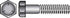 HILLMAN 1/4 in. D X 2-1/4 in. L Heat Treated Zinc Steel Hex Head Cap Screw 100 pk
