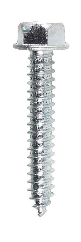 Hillman No. 14 X 1-1/2 in. L Slotted Hex Washer Head Sheet Metal Screws 100 pk