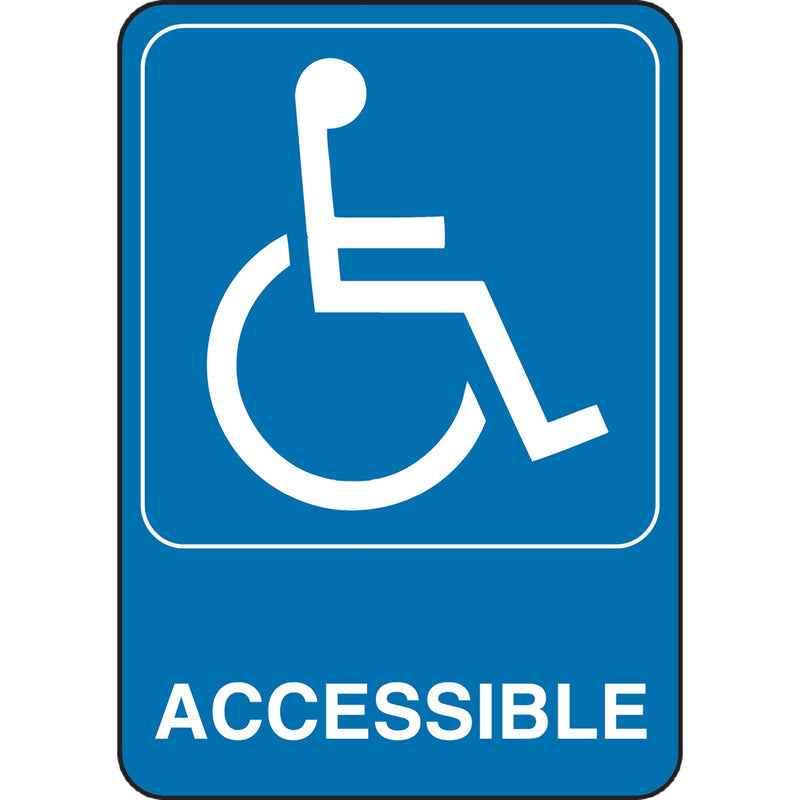 Hillman English Blue Sign 7 in. H X 5 in. W (Pack of 6)