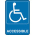 Hillman English Blue Sign 7 in. H X 5 in. W (Pack of 6)