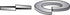 HILLMAN 1 in. D Yellow Dichromate Steel Split Lock Washer 10 pk