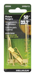 Hillman AnchorWire Brass-Plated Gold Conventional Picture Hanger 50 lb. 3 pk (Pack of 10)