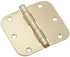 National Hardware 3-1/2 in. L Satin Brass Door Hinge 3 pk
