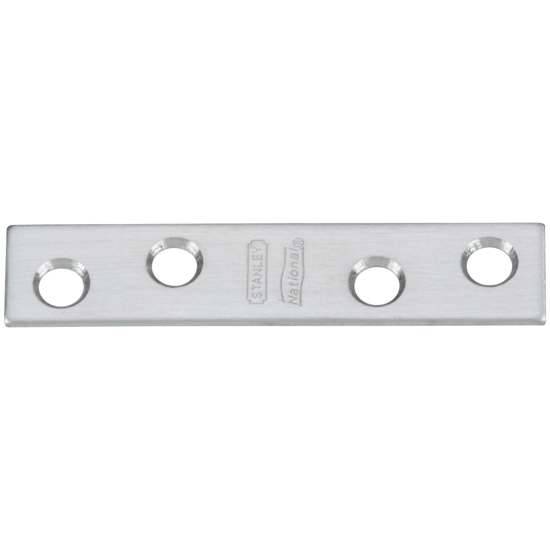 National Hardware 5/8 in. W X 3 in. L Satin Stainless Steel Mending Brace