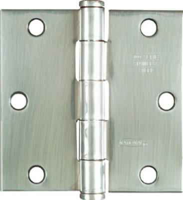 National Hardware 3.5 in. L Silver Door Hinge 1 pk