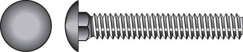 Hillman 5/16 in. X 3 in. L Zinc-Plated Steel Carriage Bolt 100 pk