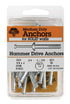 Hillman 1/4 in. Dia. x 2 in. L Zinc Round Head Hammer Drive Anchor 10 pk (Pack of 5)