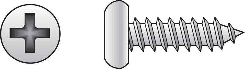 HILLMAN No. 12 X 1-3/4 in. L Phillips Pan Head Sheet Metal Screws 100 pk
