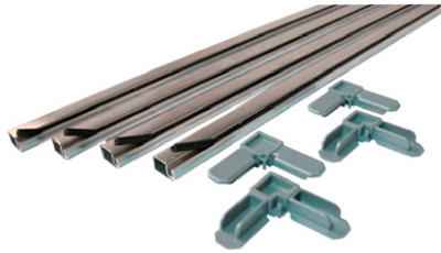 Prime-Line Mill Aluminum 7/16 in. W X 3/4 in. L Screen Frame Kit 1 pk