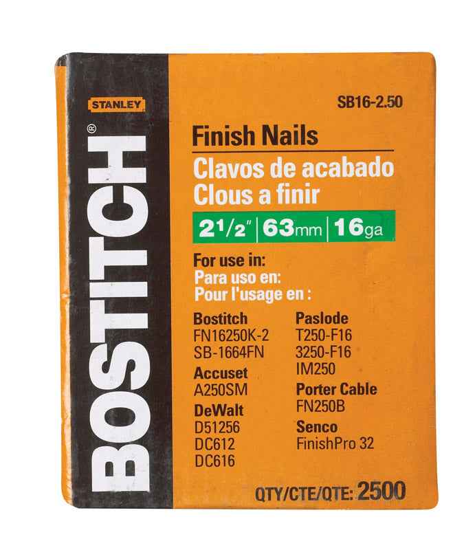 Nail Finish 2.5" Bx2500