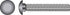 HILLMAN 5/8 in. X 6 in. L Zinc-Plated Steel Carriage Bolt 25 pk