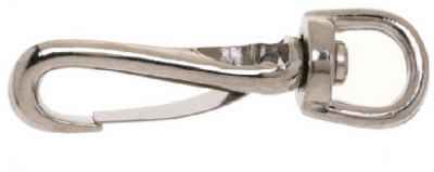 Campbell Chain 3/8 in. Dia. x 2-4/7 in. L Nickel-Plated Zinc Spring Snap 20 lb. (Pack of 10)