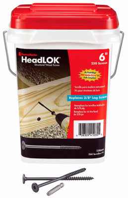 FastenMaster HeadLok 6 in. L Wood Screws 250 pk