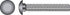 HILLMAN 1/4 in. X 1 in. L Hot Dipped Galvanized Steel Carriage Bolt 100 pk