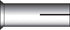 HILLMAN 1/2 in. D X 2 in. L Steel Round Head Drop-In Anchors 50 pk