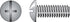 HILLMAN No. 10-24 in. X 3/4 in. L Combination Truss Head Zinc-Plated Steel Machine Screws 100 pk